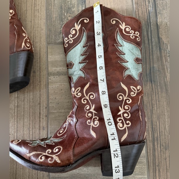 Bodacious Boot co leather cowboy boots size 7.5 - Picture 10 of 12